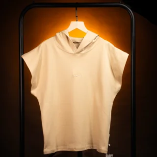بسته ۴ عددی تیدا ؛ وست کلاه دار NIKE دورو پنبه نسکافه ای
