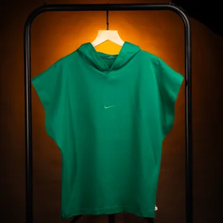 بسته ۴ عددی تیدا ؛ وست کلاه دار NIKE دورو پنبه سبز یشمی